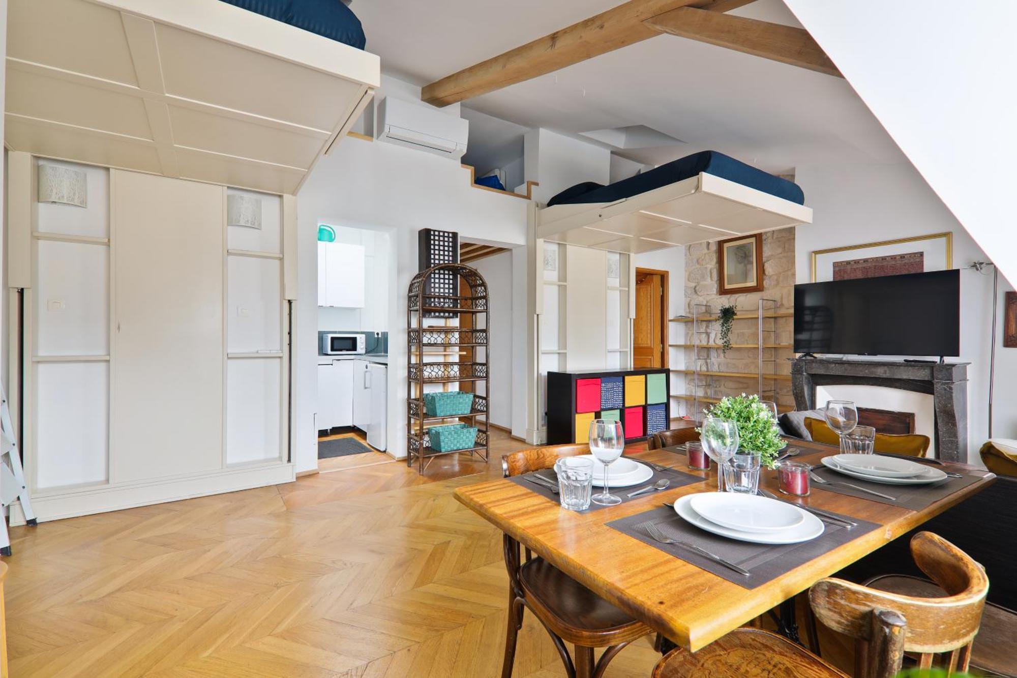 Studio Appartement Quartier Pantheon 3 Free Netflix Parijs Buitenkant foto